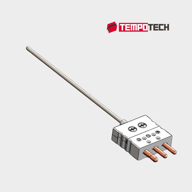 Image 1: PT100 RTD Temperature Probe with Miniature Plug | High-Accuracy Laboratory Sensor