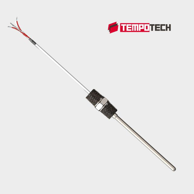 Image 1: RTD Sensor with Threaded Hex Nipple | NPT Pressure-Tight
