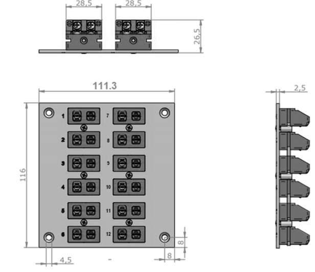 Jack Panels for Thermocouples